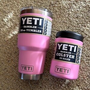 YETI BUNDLE-30oz Rambler tumbler and Colster